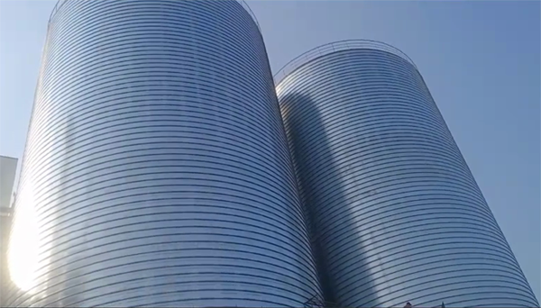 排湖风景区2座混凝土高架卷板仓