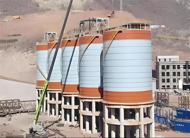 排湖风景区高架钢板仓